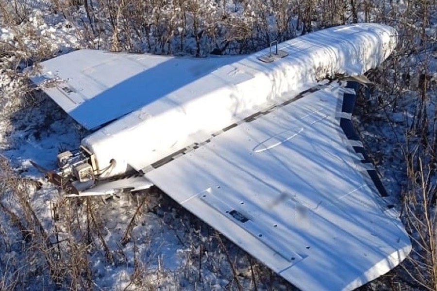Gerbera decoy drone downed by Ukrainian border guards in Sumy Oblast, January 2025.
