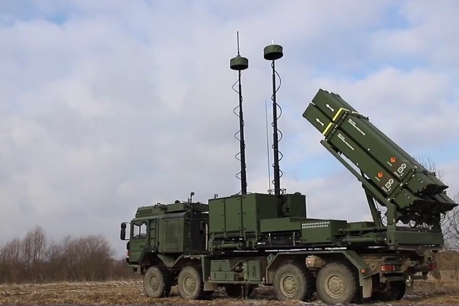 An IRIS-T SLM in Ukrainian Air Force service.