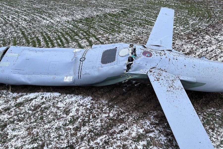 Kh-101 cruise missile shot down in Vinnytsia Oblast, January 2023.