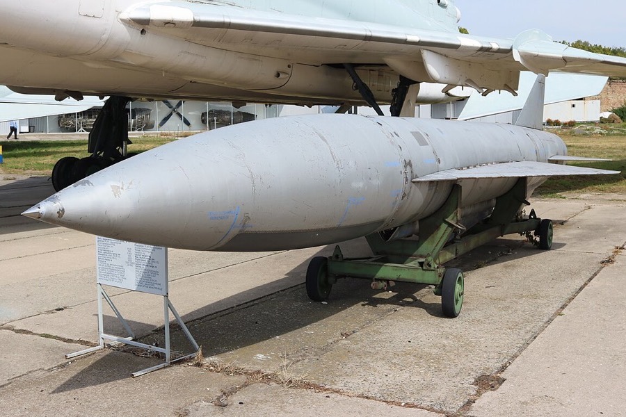 Kh-22NA long-range missile at the Ukraine State Aviation Museum in Kyiv.