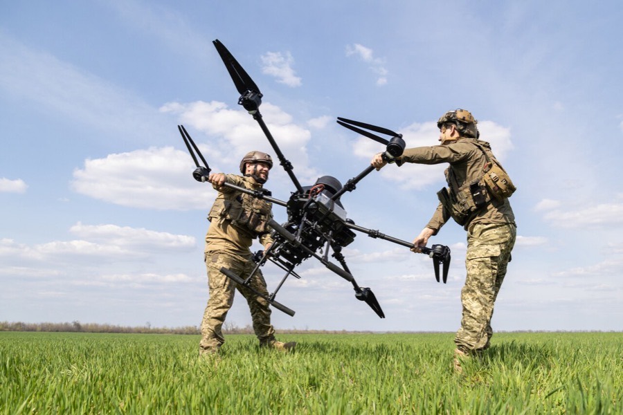 Vampire heavy bomber octocopter in Ukrainian service.